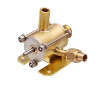 Steam Engine Model Kit, G-1B Mini Pure Copper Working Horizontal Steam Engine with with Solid Alcohol Burner for Physical Science Experiment Display & Desktop Decoration