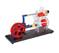 Steam Engine Model Kit, Retro Vertical Design, Educational Instrument for Mechanical Enthusiasts and DIY Hobbyists