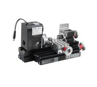 Steam Engine Model Kit That Works, 24W Metal Mini Lathe Machine Tool Assembly Model Kit with Base for Metal & Plastic Working, Science Experiment & Physics Educational Kit for Adults