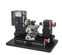 Steam Engine Model Kit That Works, 60W Metal Mini Lathe Machine Tool Assembly Model Kit with Base for Metalworking & Model Making, Science Experiment & Physics Educational Kit for Adults