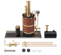Steam Engine Model, Vertical Boiler Steam Boiler Model for Ship Steam Engine Model, Science STEM Model Working Kit for Adults