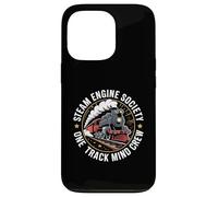 Steam Engine Society Train Lover One Track Mind Crew Case for iPhone 13 Pro