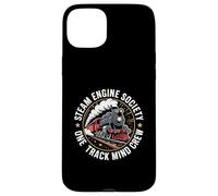 Steam Engine Society Train Lover One Track Mind Crew Case for iPhone 15 Plus
