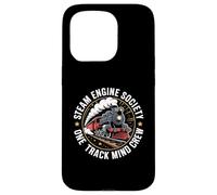 Steam Engine Society Train Lover One Track Mind Crew Case for iPhone 15 Pro