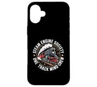 Steam Engine Society Train Lover One Track Mind Crew Case for iPhone 16 Plus