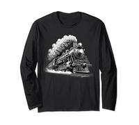 Steam Engine Train Steam Train Locomotive vintage Train Long Sleeve T-Shirt