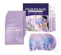 Steam Eye Mask 20 Packs Lavender Self Heating Eye Mask Disposable Warm Eye Compress for Dry Eyes, Moist Eye Masks SPA Warm Eye Mask for Dark Circles,Puffy Eyes
