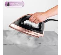 Steam Generator Iron, Detachable 1.2L Water Tank, Smooth Glide Soleplate, Powerful Steam Burst, Vertical Steam, 2400W, Rose Gold, BEL01137-150