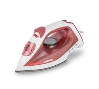 Geepas 1800W Steam Iron Non-Stick Soleplate with Adjustable Temperature in Light Red Geepas Light Red