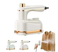 Steam Iron, 2-In-1 Steamer and Iron, 1000w Fast Heating in 5 Seconds, Handheld Portable Steam Irons, Travel Steamer for Clothes Portable Mini for Home, Dorm (White)