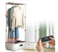 Steam Iron,Collapsible Hanging Garment Steamer,Smart Steam Dryer with Remote Control, Foldable Key Care for Clothes & Fabric