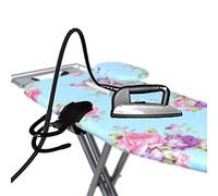 Steam Iron Cord Holder Cord Minder - Prevents ironing or tripping over the cord / Prevents tangling of the cord while ironing - Easily fits all standard ironing boards - No Irons , No Ironing board