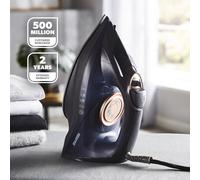 Geepas Steam Iron Dry & Wet Ceramic Non-Stick Gliding Soleplate Vertical 2400W