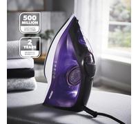 Steam Iron Dry & Wet Ceramic Non-Stick Gliding Soleplate Vertical Steam 2400W