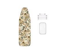 Steam Iron Ironing Board Covers, 2-In-1 Design, Extra-Large 160 X 60cm Ironing Board Cover, with 4 Fastening Clips, Replacement Cover for Ironing Table