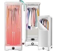 Steam Ironing Machine with Automatic Timer, Folding Wardrobe Electric Hanger, Portable Clothes Dryer, Quickly Removes Wrinkles, for Clothes, Fabric