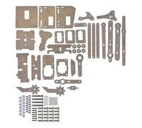 STEAM Learning Robot Arm Kit with Claw for Arduino Control Hands-On Engineering Project for Teenagers and Beginners in Robotics (transparent)