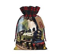 Steam Little Train Print Gift Drawstring Bags Reusable Pouches Birthday Wedding Party Festive Gatherings