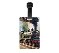 Steam Little Train Print Luggage Tag Suitcases Identification Labels Set Travel Bag Backpack Suitcase Tags