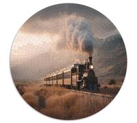 Steam Locomotive from The Late 19th Century,Puzzles Gemusterte Nachhaltige Puzzles Für Erwachsene Hochwertige Holzspielpuzzles 1000pcs (67.5x67.5cm)