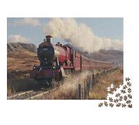 Steam Locomotive Puzzle 1000pcs (75x50cm) Erwachsene Scottish Moors Puzzle,Home Decor