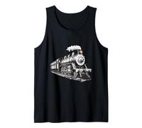 Steam Locomotive Train 4014 Vintage Railroad Big Boy Engine Tank Top