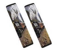 Steam Locomotive Train Car Seat Belt Cover Soft Comfortable Shoulder Seatbelt Pads Cover Seat Belt Pad for Suitable for Car Interior Accessorie