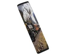 Steam Locomotive Train Car Seat Belt Cover Soft Comfortable Shoulder Seatbelt Pads Cover Seat Belt Pad for Suitable for Car Interior Accessorie