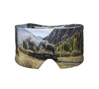Steam Locomotive Train Printed Cute, Full Eye Covers Light Blocking Eye Mask Sleep Eye and Ear Muffs
