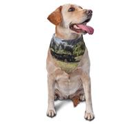 Steam Locomotive TrainDog Bandanas Cat Puppy Scarfs Washable Pet Handkerchief
