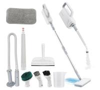 Steam Mop, 1500W Handheld Steamer Floor Cleaner, 370ml Water Tank, 3m Power Cord, 257°F Powerful Steam, 2 Levels Steam Settings, Multi-Purpose for All Flooring