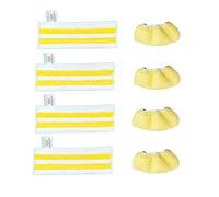 Steam Mop Cloth Rags ,Compatible for Karcher Easyfix, SC1 SC2 SC3 SC4 SC5 Replacement Microfiber Cleaning Pad Cover Steam Cleaner Accessories(Light Yellow)