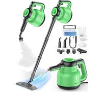 Steam Mop - Detachable Handheld Steam Cleaner & Floor Steamer with 12 Accessories, Multi-Purpose Powerful Steamer for Home Cleaning, Floors, Windows, Furniture, Tiles & Grout