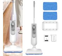 Steam Mop for Floor Cleaning, 2-Speed Adjustment Steam Multi Purpose Floor Steamer Detachable, Electric Mop for Laminate, Carpet, Tile Hard Floor Grout w/ 2 Washable Pads, 15.75ft Cord, 400ml Tank
