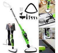 Steam Mop Handheld & Upright with 11 Accessories 180° Rotatable Mop Head 3.5 m Power Cable Steam Cleaner Mop for Cleaning Carpets and Floors, Laminate Upholstery, Tiles, Windows, Couch, Stove