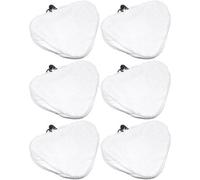 Steam Mop Microfibre Cleaning Cloth Cover Pads Kit For Triangular Head Steam Mops X6 - Compatible With Vax & More By Ufixt