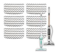 Steam Mop Pads Compatible with Shark Steam Mop S1000UK, S2001UK, Beldray BEL01097, Washable Dirt Grip Absorbing Refill for Shark Steamer (6Pack)
