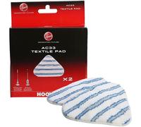 Steam Mop Pads for HOOVER SteamJet AC33 Type Textile Microfibre 35601658 (Pack of 2)