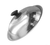 Steam Perfect Cooking with Stainless Steel Wok Cover, Effective Splash Prevention (28CM)