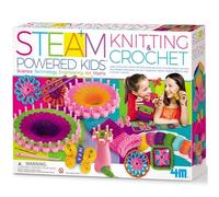 4M Activity Kit – STEAM Powered Kids Knitting & Crochet, Bumper Arts & Sewing, Ages 5+