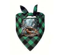 Steam - Punk Crab Dog Bandanas for Small Medium Large Dogs Cats | Soft Polyester Pet Triangle Scarf Kerchief Novelty Pet Bib for Birthday, Photo Shoots, Wedding, Parties Pet Accessories