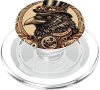 STEAM PUNK CROW steampunk society PopSockets PopGrip for MagSafe
