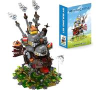 Steam Punk Moving Castle Building Blocks Set, 1173 PCS Mechanical Walking Fortress Architecture Model Kit, Creative Fantasy Structure Brick Assembly Display for Desk Home Decor