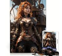 Steam Punk Pirate Soars 1000 Piece Jigsaw Puzzles for Adults Teenagers Memory Upgrade Light Relax Sharp Cut Lovely Gift 38x26cm