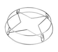 Steam Rack 1pc Stainless Steel Pot Stand Universal Kitchen Pan Rack for Lids Heat Resistant Trivet Steamer Holder Countertop Organizer(L)