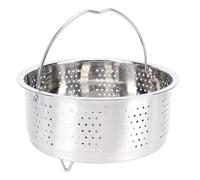 Steam Rack, Round Steaming Grid Stainless Steel Draining Basket (17.5CM)