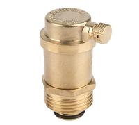 Steam Radiator Air Valve, DN25 G1 Brass Automatic Air Vent Valve Water Heater Drain Valve Brass Automatic Float Valve Kit for Solar Water Heater Pressure Relief
