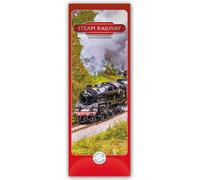 Steam Railway - Dampfeisenbahnen 2026 - Slimline-Kalender: Original Carousel Calendar [Mehrsprachig] [Kalender]