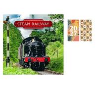 Steam Railway Wall Calendar 2027 + FSC ECO-FRIENDLY DIARY