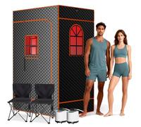 Steam Sauna 1200W/3L, Remote/Timer, Chair+Mat, Relax 120×90×180cm